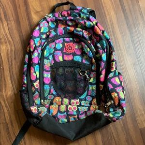 Colorful owl backpack
